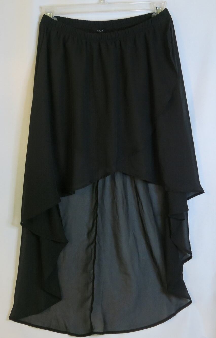 IRIS LOS ANGELES *NWT* Fairy Skirt Size L Women Tiered Mini Black Goth Witchy
